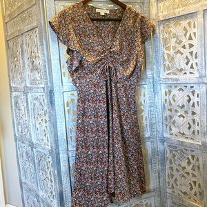 Short sleeve flower dress